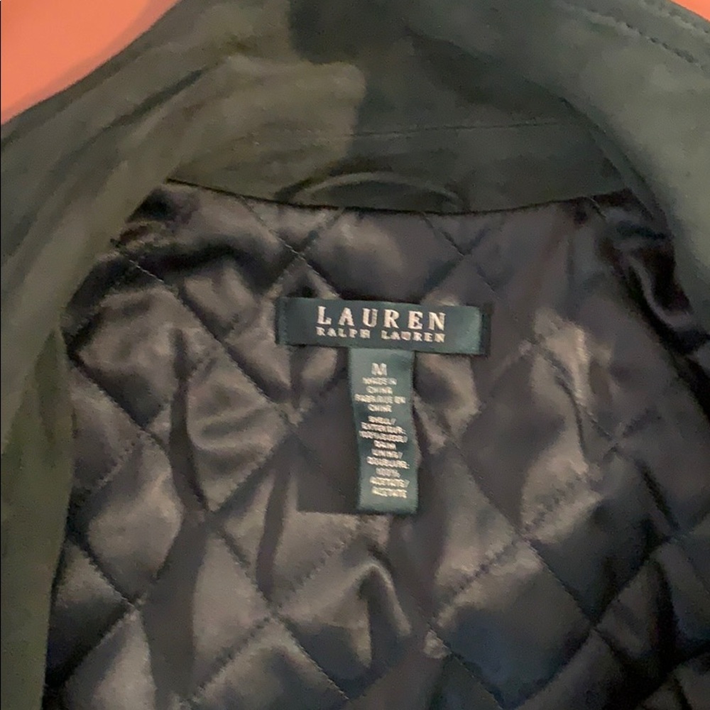 Ralp Lauren Lauren label sz dark green motto coat - Picture 2 of 5